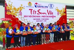 Công đoàn Dệt may Việt Nam:  Mang Tết đến sớm với công nhân lao động
