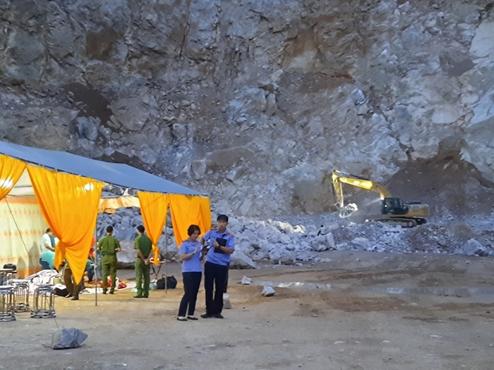 Sai phạm về đảm bảo an toàn lao động trong khai thác đá