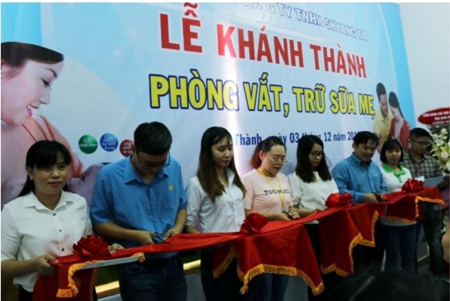 Công ty TNHH Shyang Ta khánh thành phòng vắt, trữ sữa mẹ