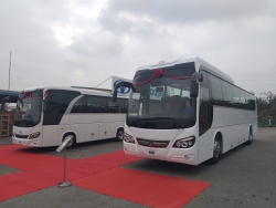 Daewoo bus Việt Nam giới thiệu hai dòng xe khách G8 và G12 phiên bản mới