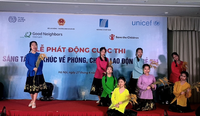 Phát động cuộc thi Sáng tác ca khúc về phòng, chống lao động trẻ em của Việt Nam