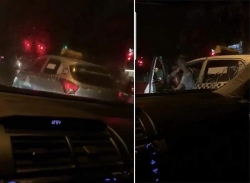 Không chịu nhường đường: Lái xe taxi Thanh Nga dọa đốt xe Camry