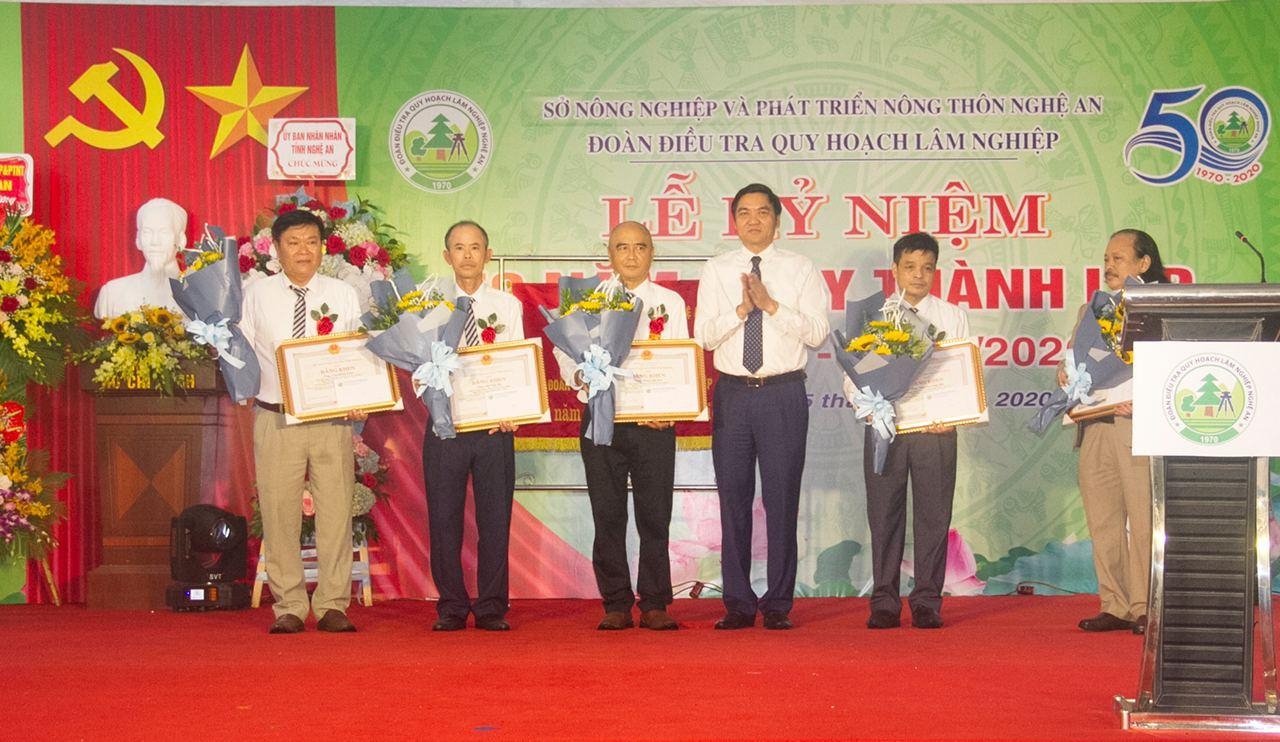 Đoàn Điều tra Quy hoạch Lâm nghiệp tỉnh Nghệ An kỷ niệm 50 năm thành lập