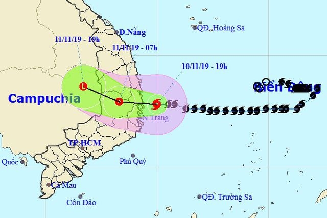 Thời tiết ngày 11/11: Bão số 6 suy yếu thành áp thấp nhiệt đới, miền Trung có mưa lớn