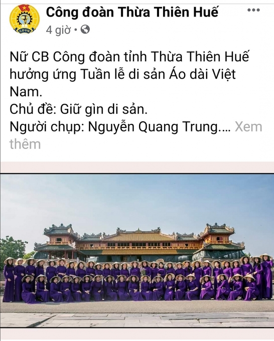 soi noi cuoc thi nu cnvcld voi ao dai truyen thong qua facebook