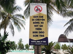 Cấm lái xe máy tay ga lên bán đảo Sơn Trà