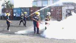 Công ty CP Kho vận Tân Cảng tổ chức diễn tập phòng cháy, chữa cháy
