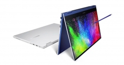 Samsung ra mắt laptop gập xoay 360 độ, màn hình Qled với tên gọi Galaxy Book Flex Alpha
