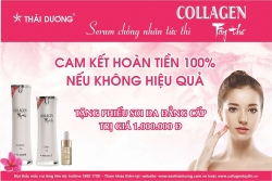 Nhãn hàng Collagen Tây Thi New của Sao Thái Dương cam kết hoàn tiền 100%