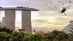Người dân Singapore lần đầu tiên được chứng kiến ‘taxi bay’ 18 cánh quạt