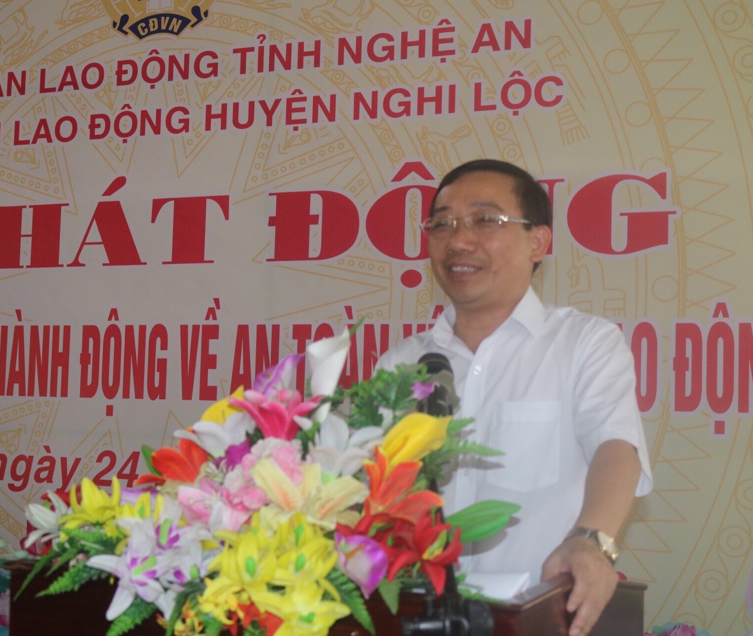 LĐLĐ huyện Nghi Lộc: Phát động Tháng Công nhân, tháng vệ sinh An toàn lao động