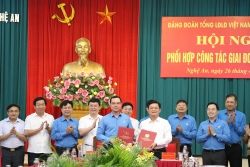 Tổng LĐLĐ Việt Nam và Tỉnh ủy Nghệ An ký kết phối hợp công tác