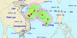 Áp thấp nhiệt đới được dự báo mạnh lên thành bão, hướng vào đất liền