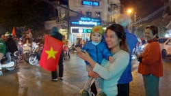 Hà Nội phát cuồng với chiến thắng của đội tuyển U22 Việt Nam
