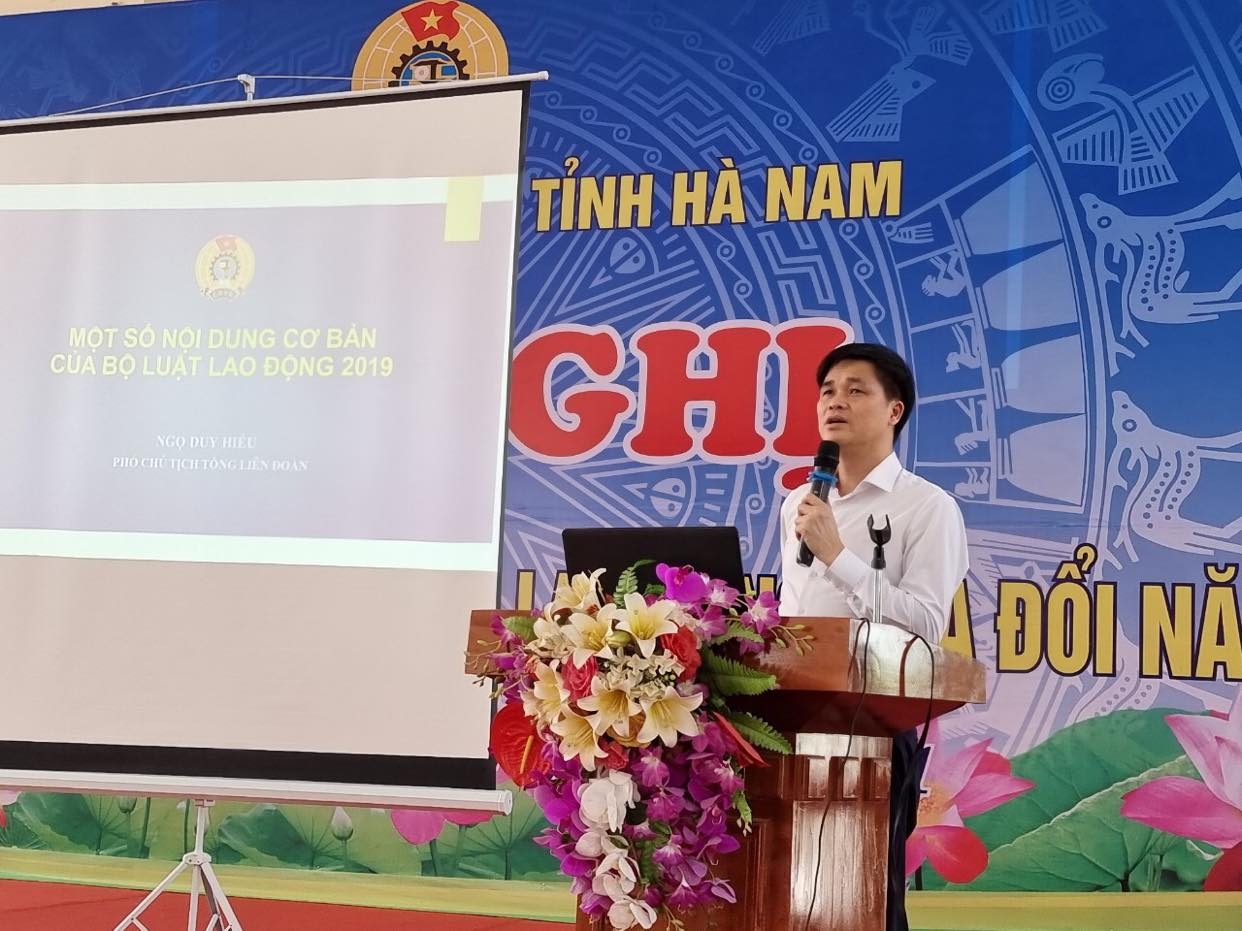 Tổ chức Hội nghị tuyên truyền, phổ biến về Bộ luật Lao động sửa đổi năm 2019