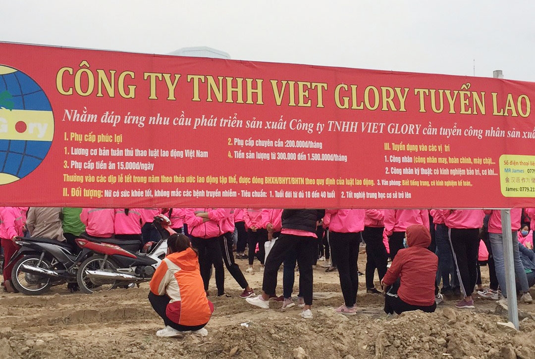 Nghệ An: Gần 1.000 công nhân Công ty TNHH VietGlorry đình công đòi quyền lợi