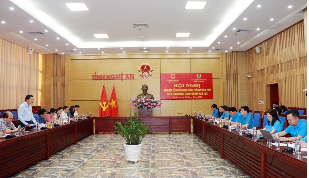LĐLĐ tỉnh Nghệ An cảm ơn các ý kiến đóng góp rất trách nhiệm với tổ chức Công đoàn