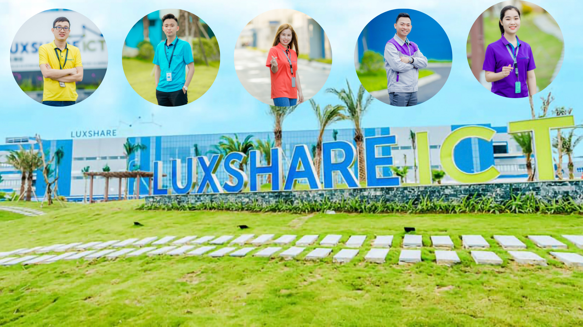 Đồng phục tươi trẻ của hơn 5.000 người lao động Công ty Luxshare – ICT  Nghệ An