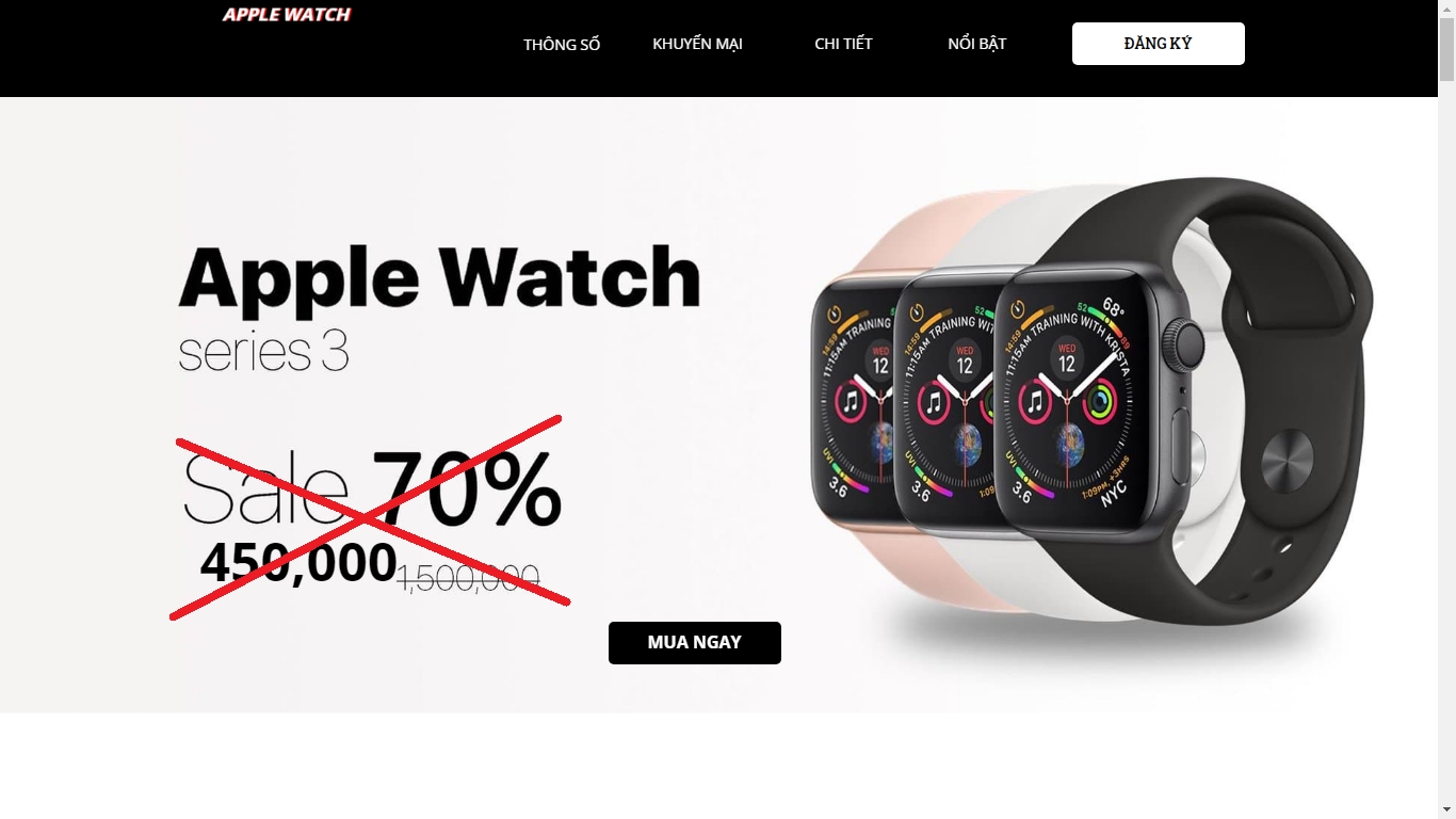 Công nhân mua hàng online: Quảng cáo Apple Watch, nhận về đồng hồ LED