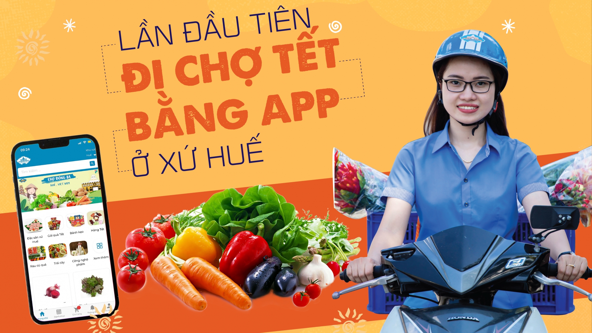 Đi chợ Tết bằng app đầu tiên ở xứ Huế