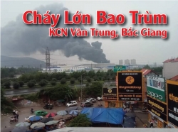 Hỏa hoạn thiêu rụi hàng ngàn mét vuông nhà xưởng tại KCN Vân Trung, Bắc Giang
