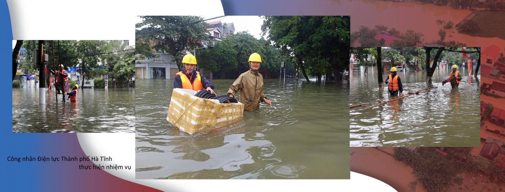 Công nhân viên ngành Điện hỗ trợ, ủng hộ đồng bào miền Trung khắc phục thiên tai