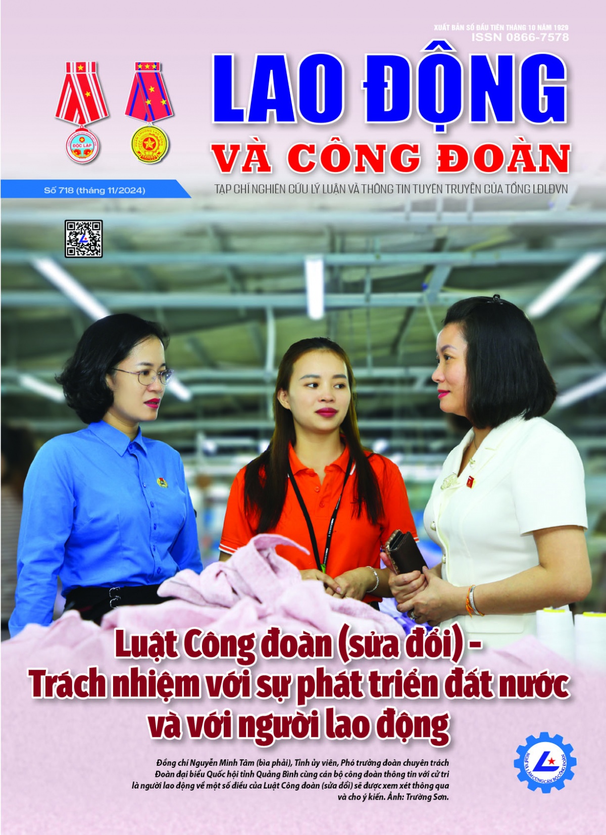 Lao động và công đoàn tháng 11 - năm 2024