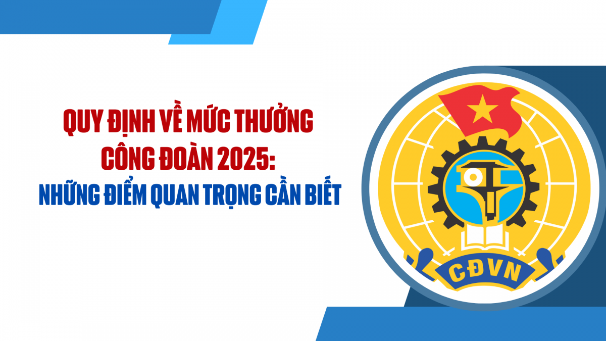 Quy định về mức thưởng công đoàn 2025: Những điểm quan trọng cần biết