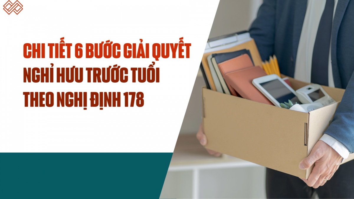 Chi tiết 6 bước giải quyết nghỉ hưu trước tuổi theo Nghị định 178